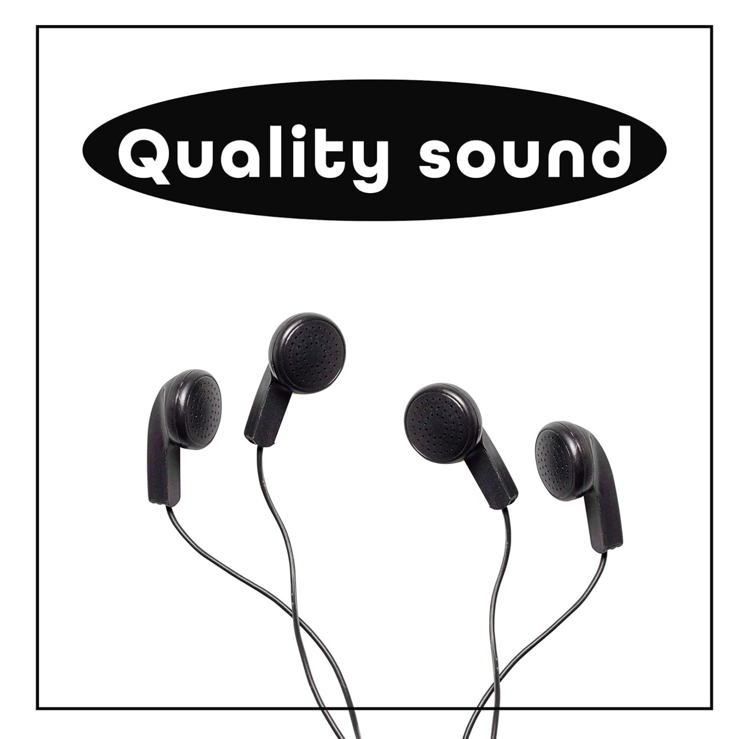 Pack of 100 Bulk Earbuds Headphones Wholesale Ear Buds for Classroom
