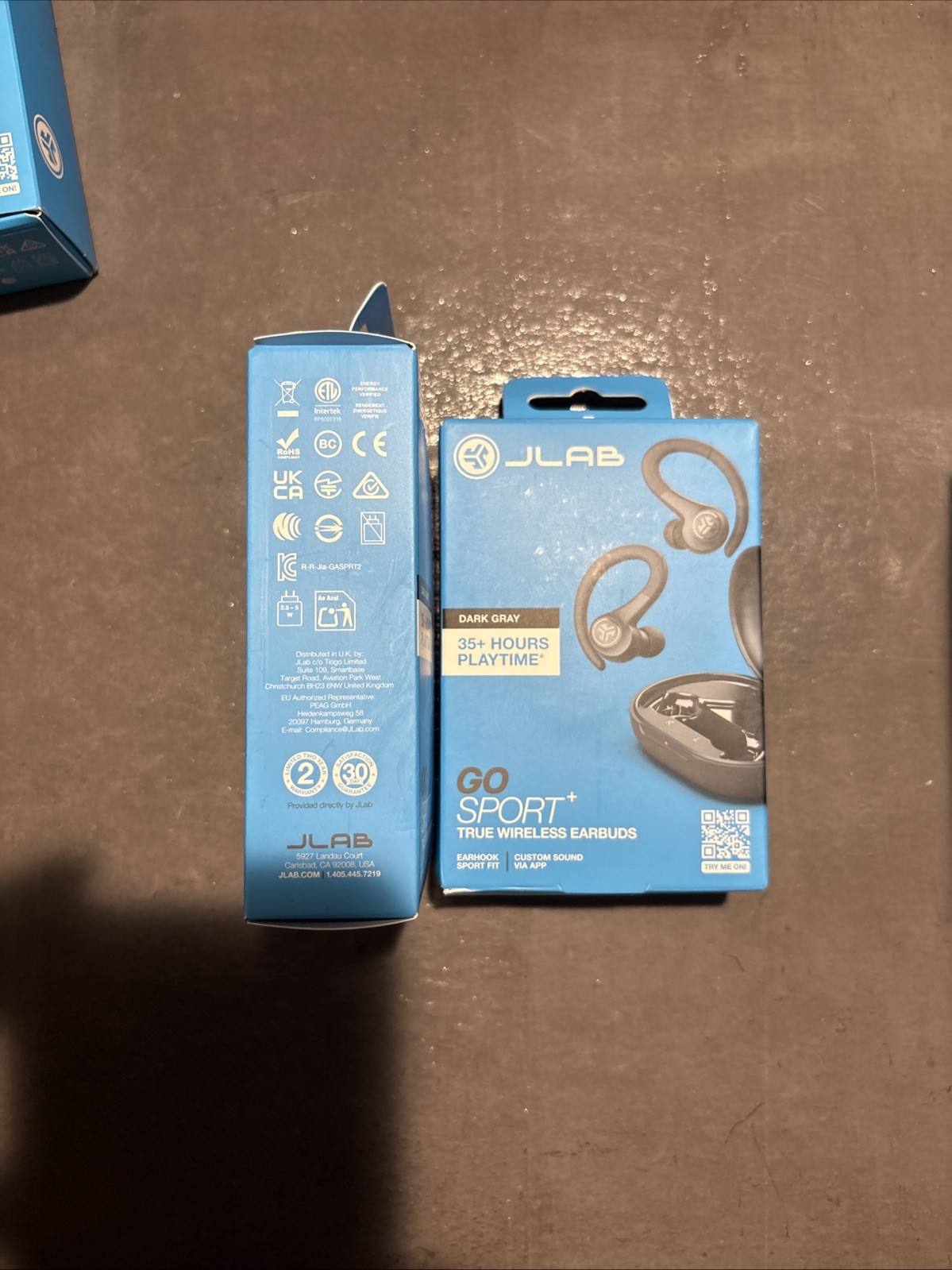 JLab GO SPORT+ True Wireless Bluetooth Earbuds Dark Gray NEW SEALED