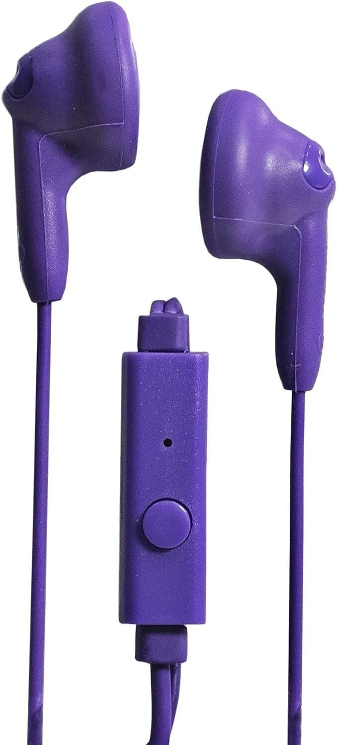 Magnavox MHP4820M-PL Gummy Earbuds with Microphone in Purple | Available in…