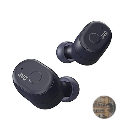 JVC Kenwood HA-A11T-A True Wireless Earbuds Indigo Blue IPX5 Waterproof 28H Pla