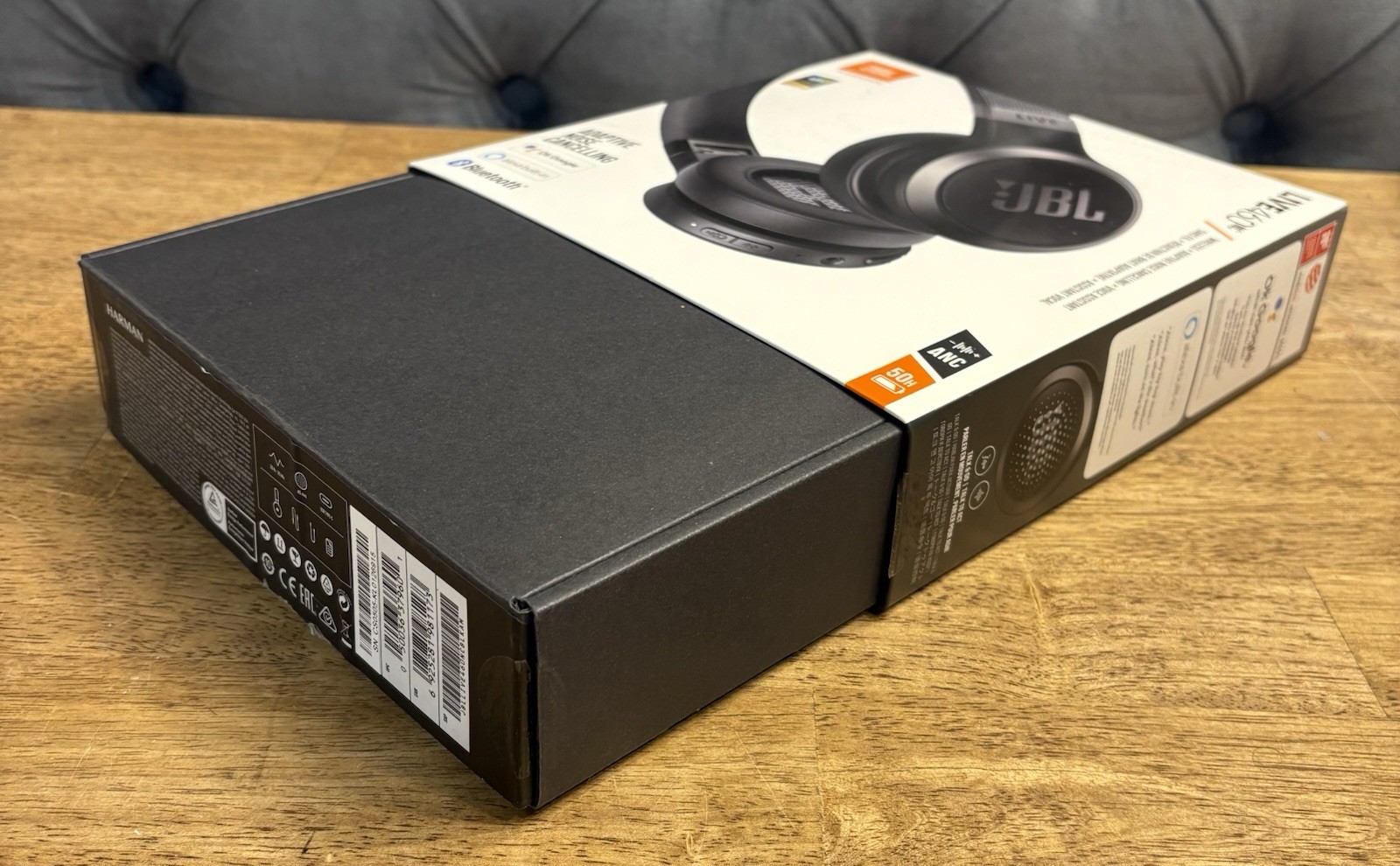 JBL Live 460NC Wireless On-Ear Noise-Cancelling Headphones – Black Open Box