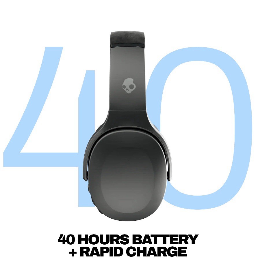 Skullcandy Crusher Evo Wireless Over-Ear Headphone – True Black