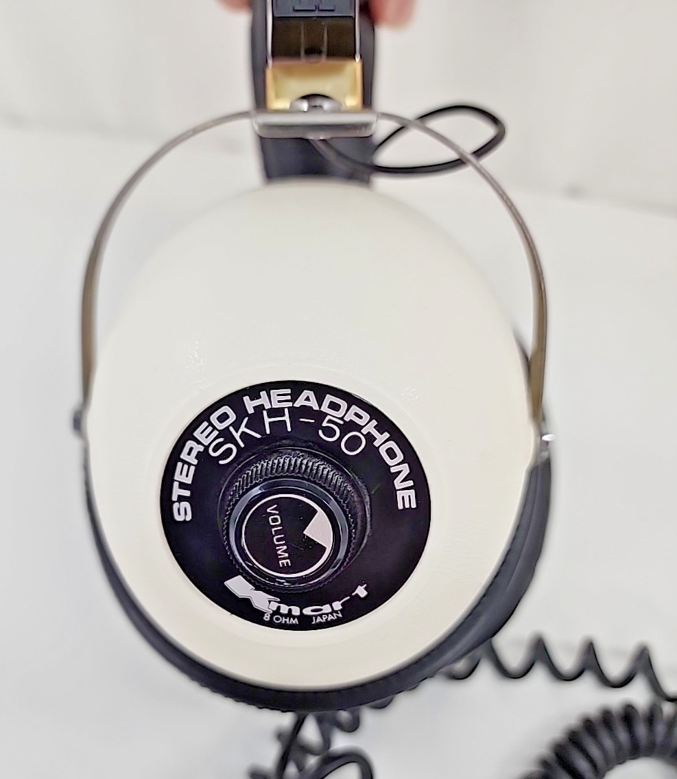 K-Mart SKH-50 Stereo Headphones | 8 Ohm with L-R Volume – Japan – Vintage