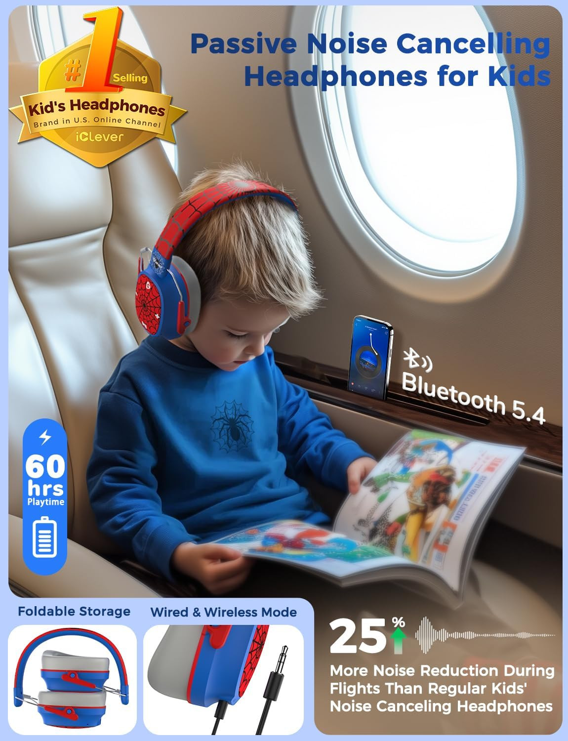 Noise Cancelling Headphones for Kids Adult Bluetooth Ear Protection | SafeSound