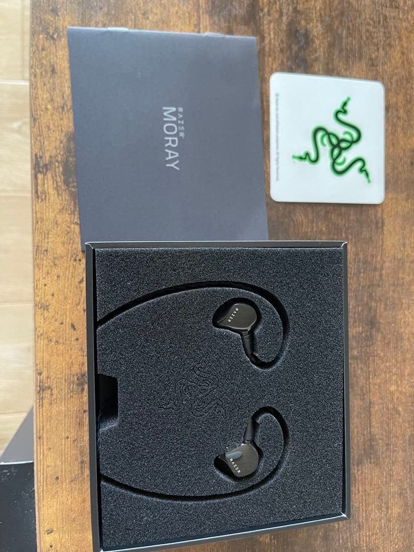 Razer Moray Gaming Earphones RZ12-04450 Black In-Ear Monitor Headset Boxed Used