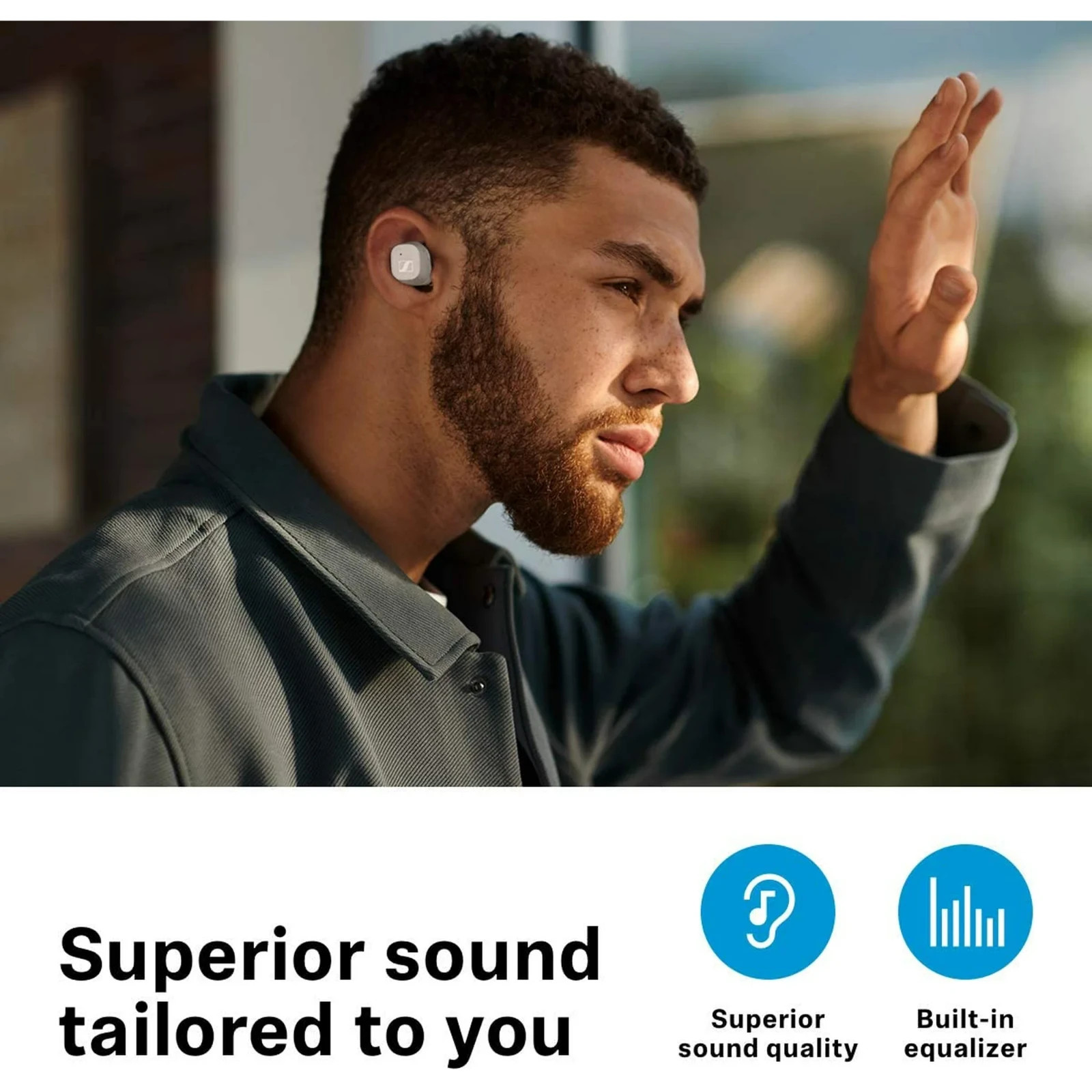 Sennheiser CX-400BT True Wireless Earbuds, White