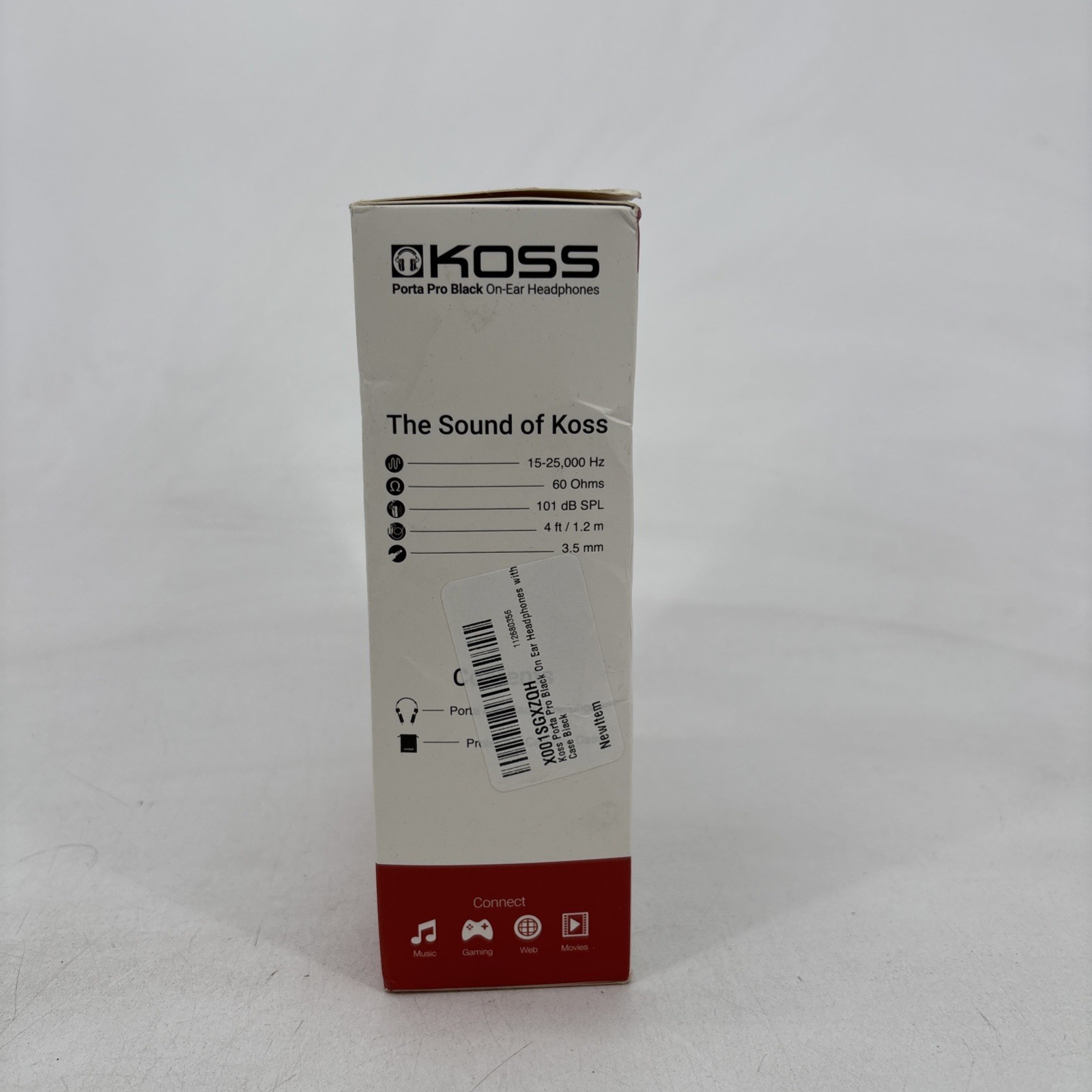 Koss Porta Pro On Ear Headphones with Case, Black / Silver