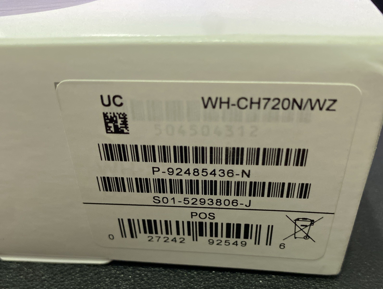 Sony WH-CH720N Noise Canceling Wireless Headphones – White