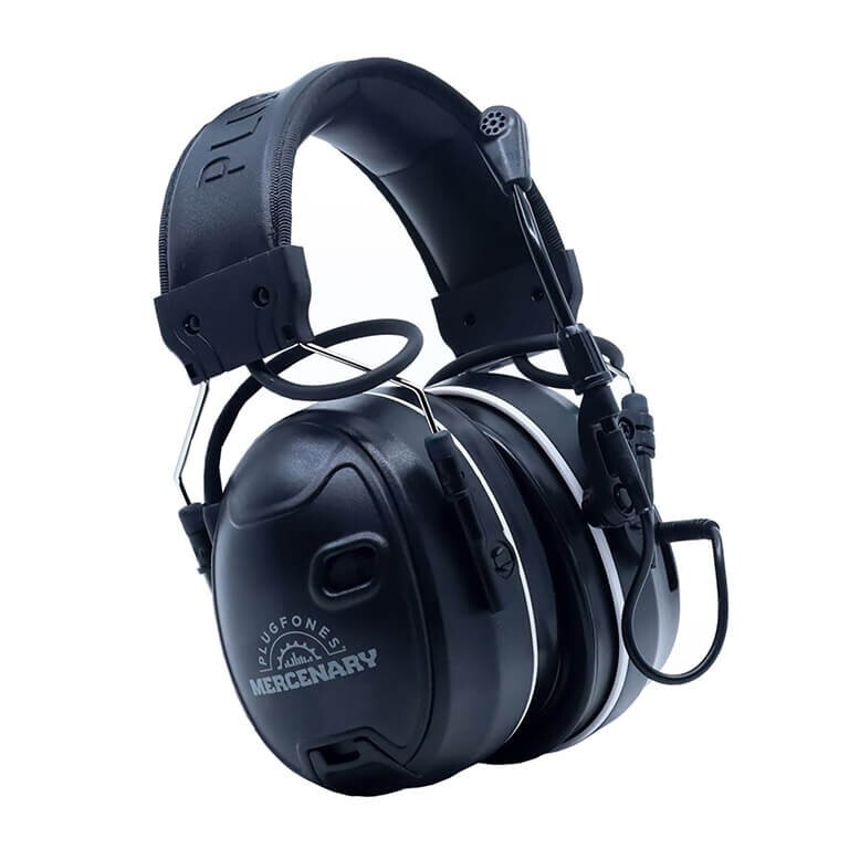 Plugfones Mercenary EarMuff and Headphones Bluetooth Electronic noise cancelling
