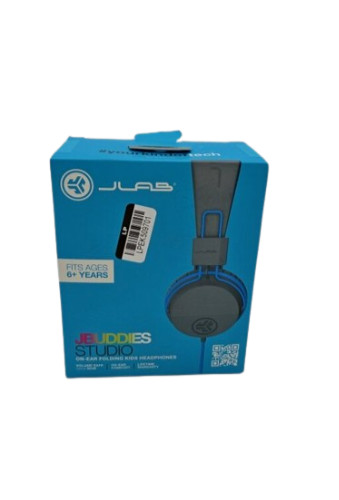 JLab JBuddies Studio Wired Kids Headphones – Gray/Blue