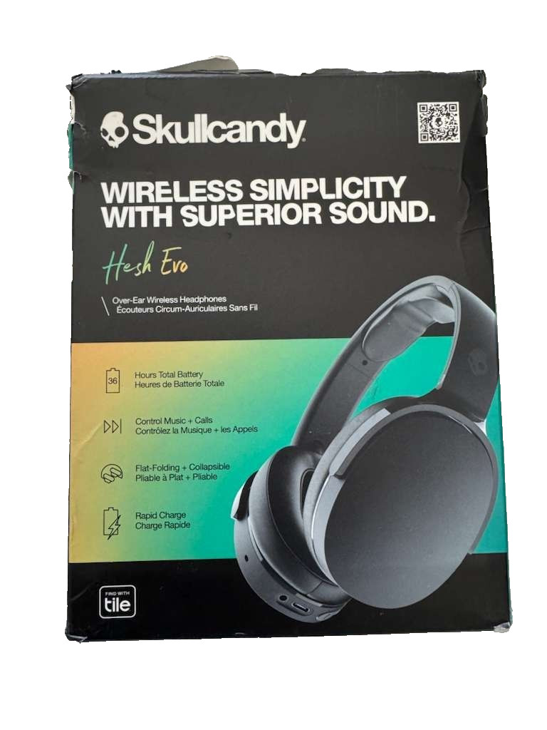 Skullcandy Hesh Evo S6HVW-N740 Bluetooth Wireless Over Ear Headphones – Black