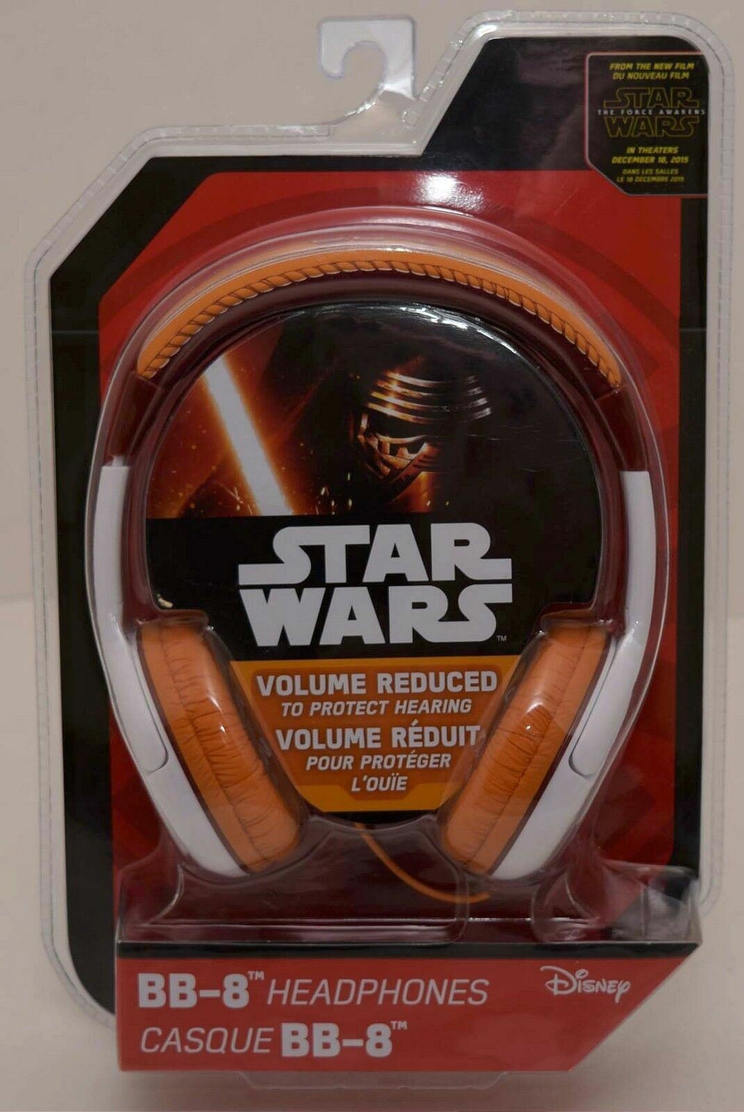 NEW OFFICIAL Disney eKids Star Wars Force Awakens BB-8 Headphones BB8 iHome kids
