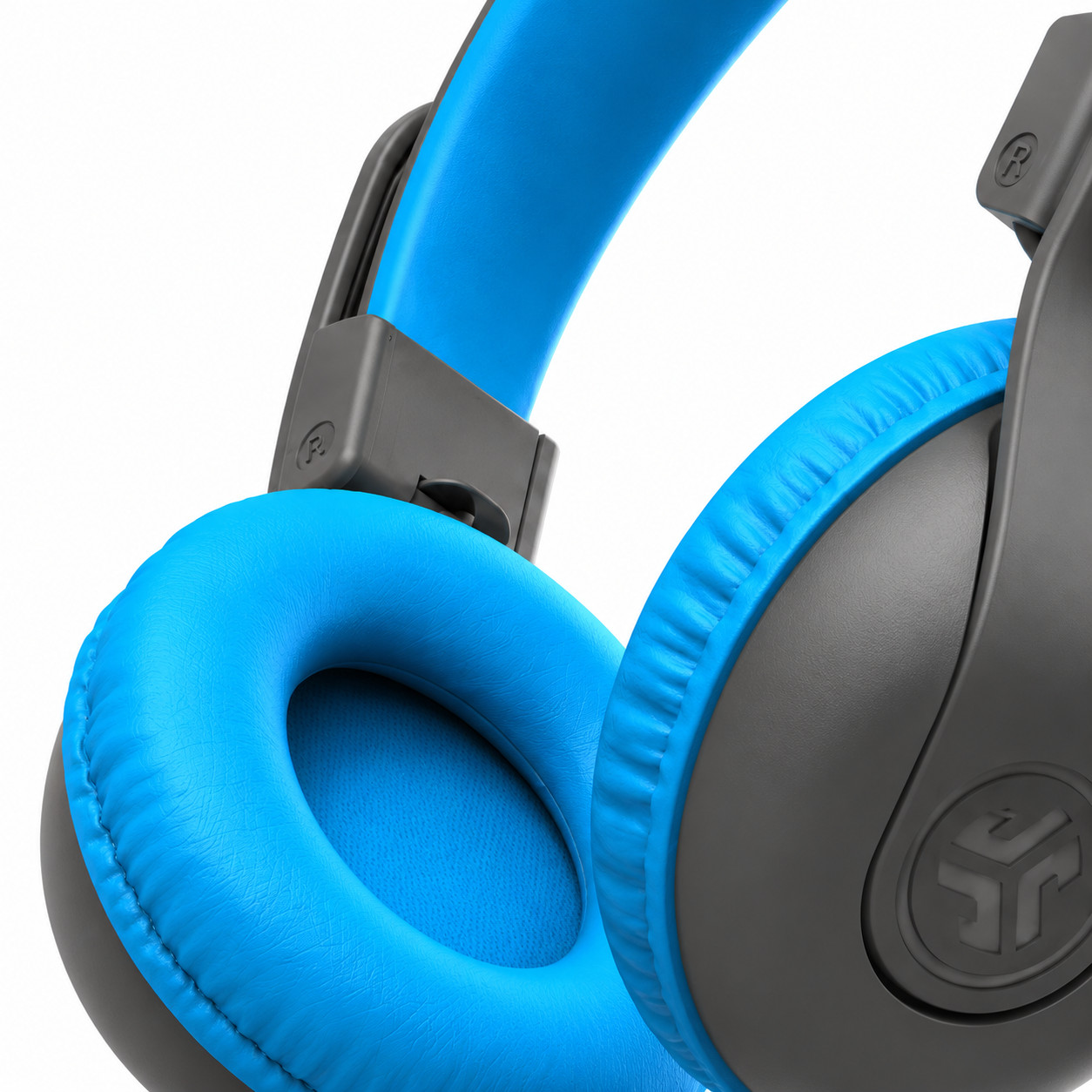 Kids Wired On-Ear Headphones 85dB Volume Limited Mic 3.5mm Black Blue