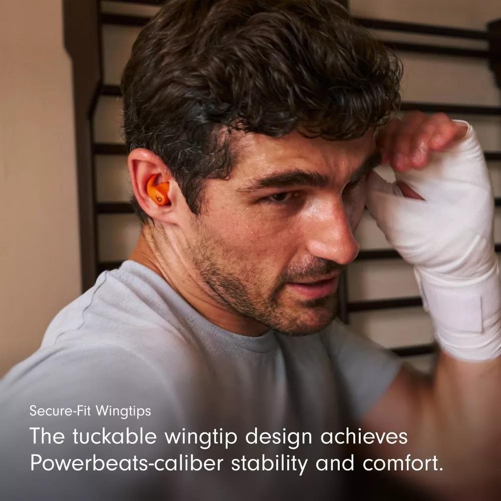 Beats Powerbeats Fit Wireless Earbuds Secure Wingtip Spark Orange Excellent