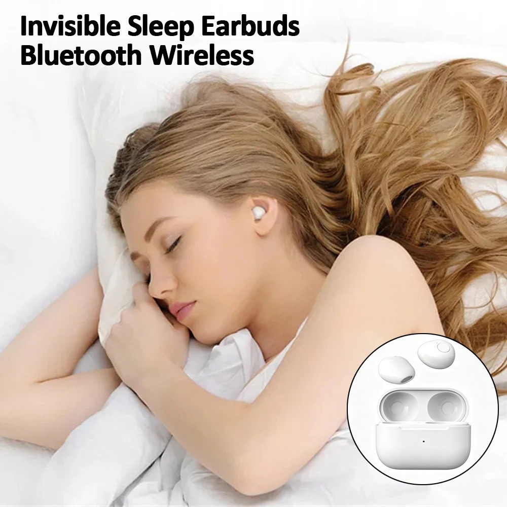 Mini Invisible Sleep Earbuds for iPhone 17/16/15/14/13/12/11 Bluetooth Earphones
