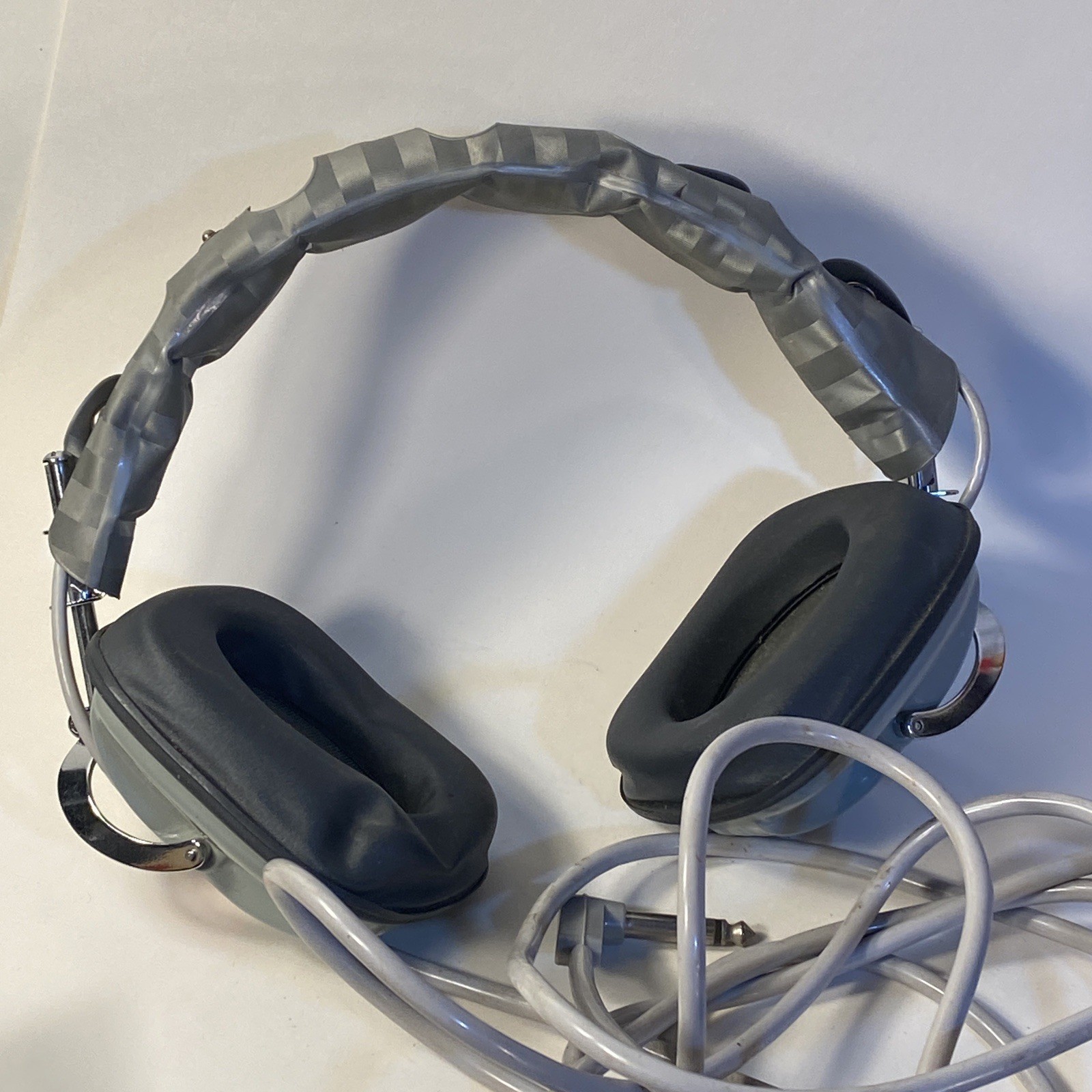 GE General Electric H-14 Stereo Headphones Vintage ELEGA of Japan Tested/WORKS
