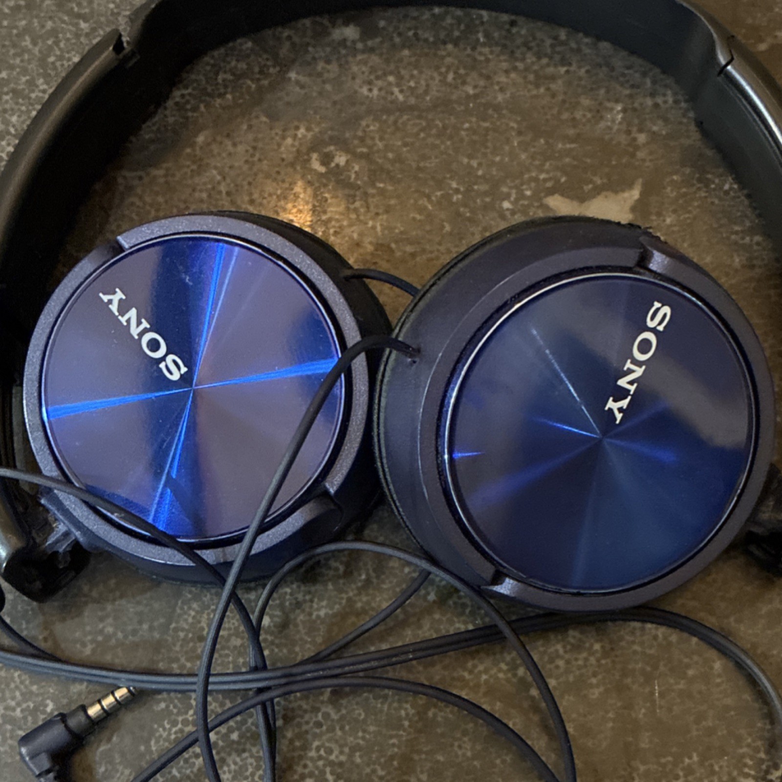 Sony MDR-ZX310AP Wired On-Ear Headphones 3.5mm In-Line Mic Blue/Black