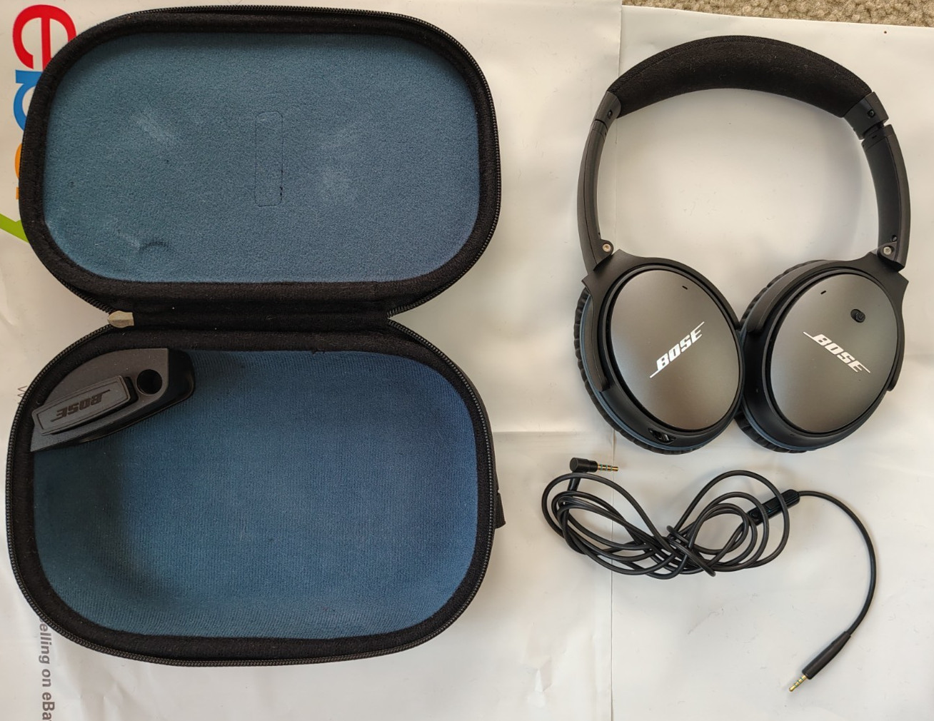 Bose QuietComfort QC25 Wired Noise Cancelling Headphones No Bluetooth