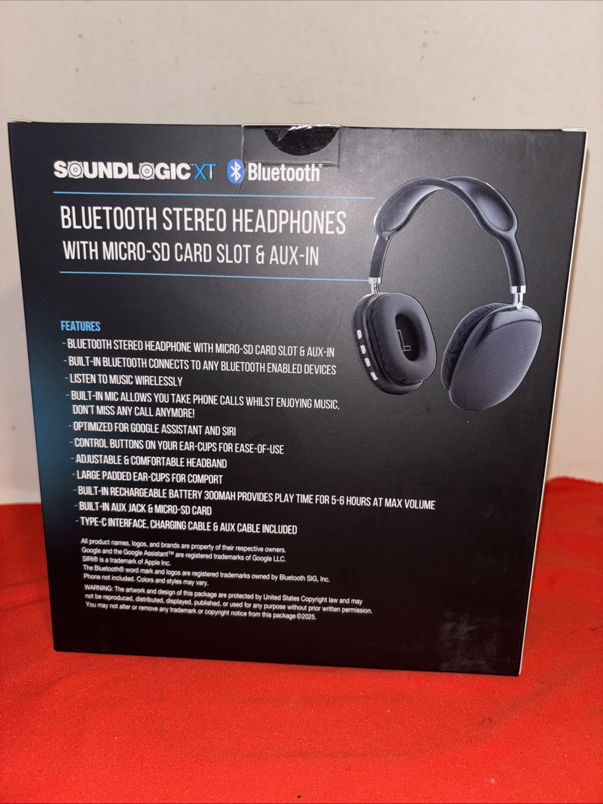 Soundlogic XT Bluetooth Stereo Headphones-factory Sealed