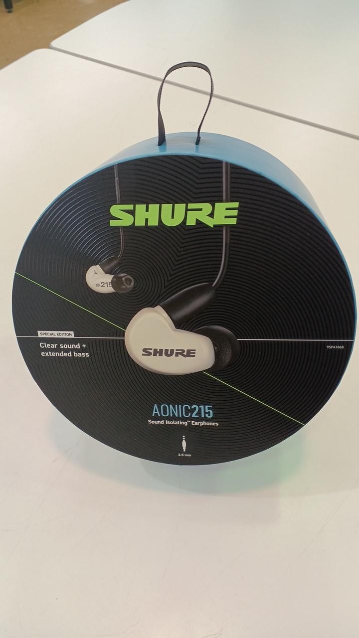 SHURE AONIC 215 Wired Earphones Unused Sealed