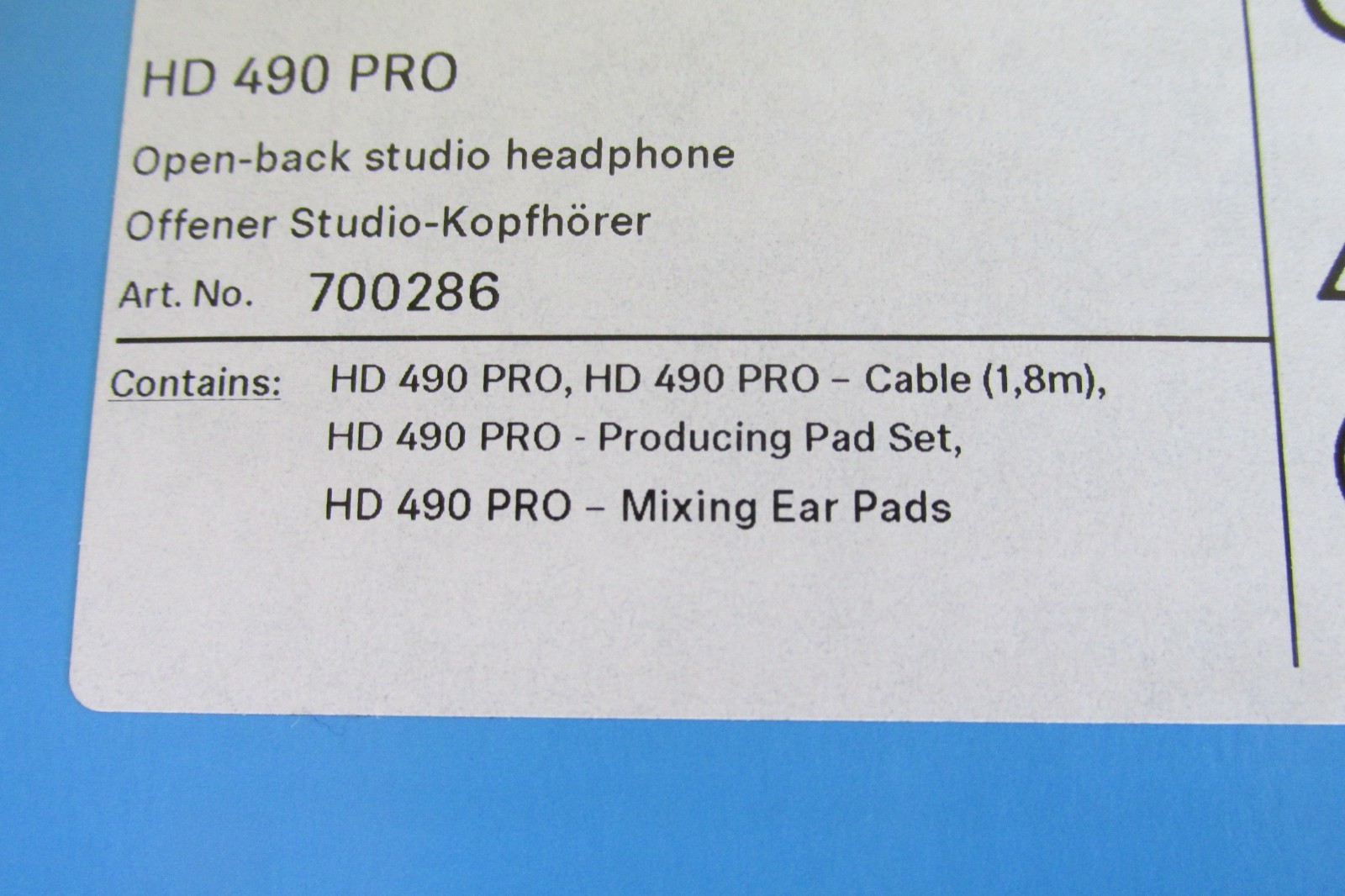 Sennheiser HD 490 PRO OPEN BACK Studio Headphones-NEW-Audiophile Studio-L@@K!