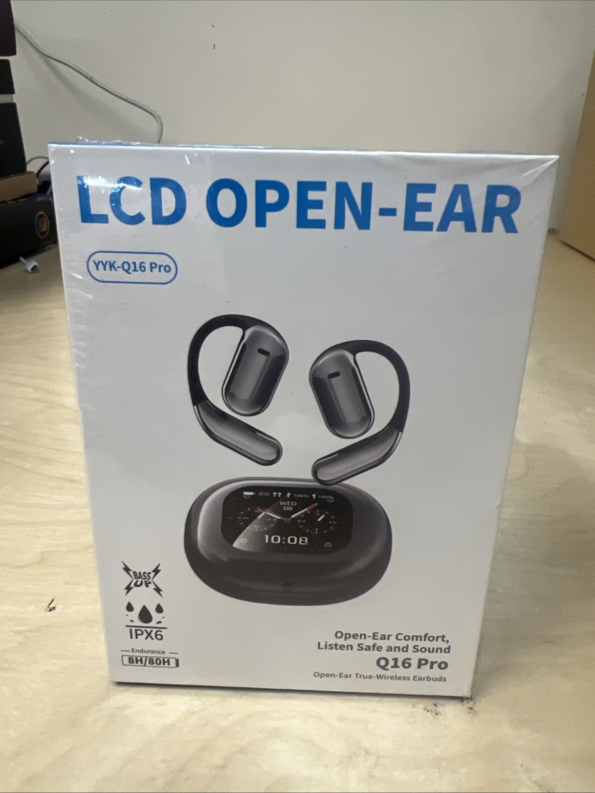 Intelligent Touch Screen Bluetooth 5.4 Open Ear Sport | Headsets IPX7 Waterproof