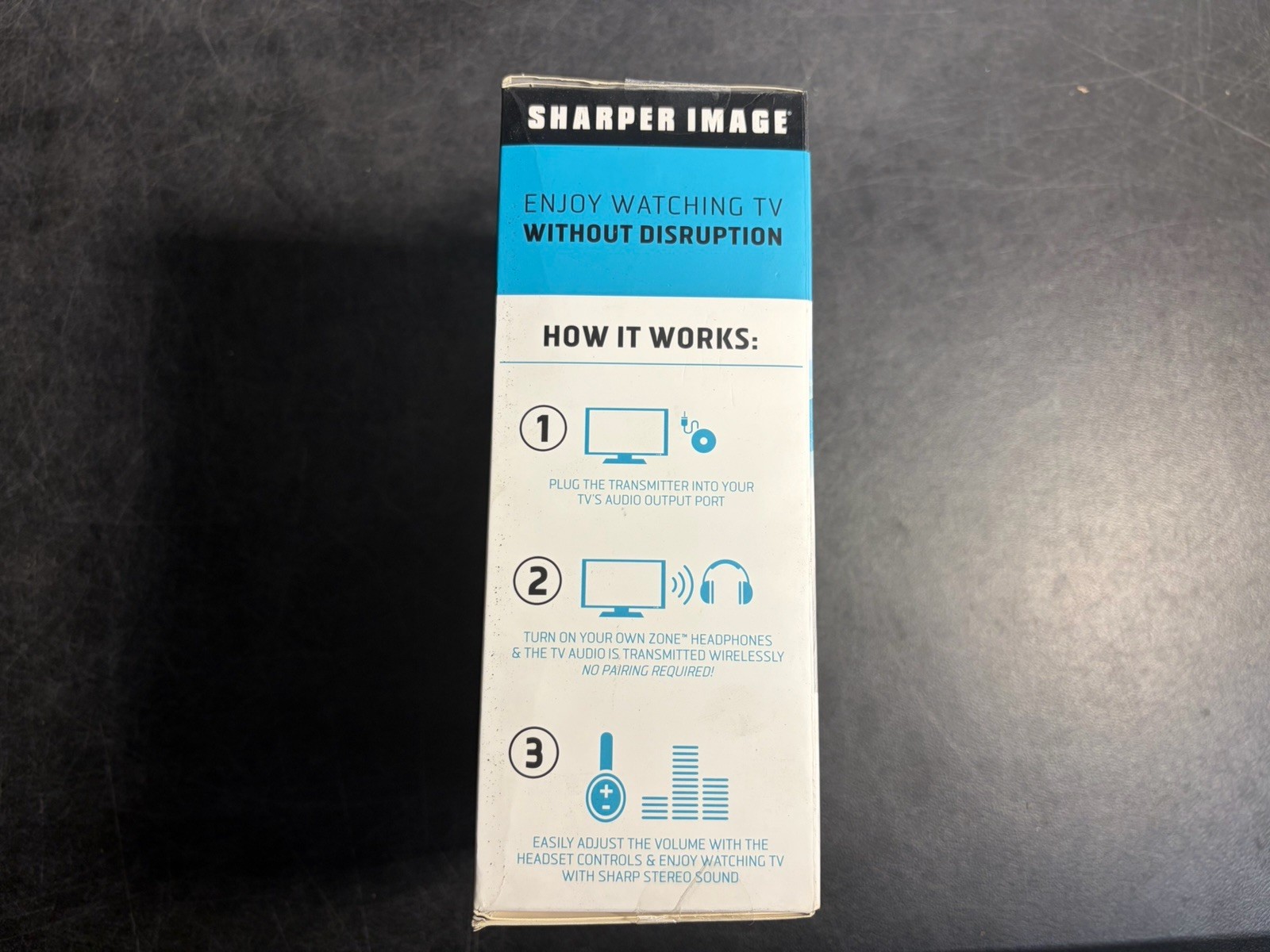 Sharper Image Own Zone WN011112 Own Zone Black Wireless TV Headphones