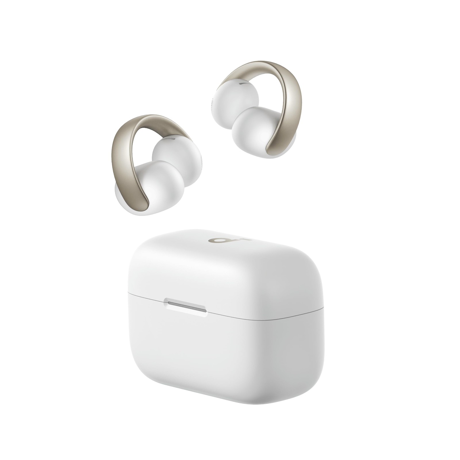 Anker Soundcore AeroClip Bluetooth5.4 Open-Ear EarbudsWhite&Gold WirelessEarbuds