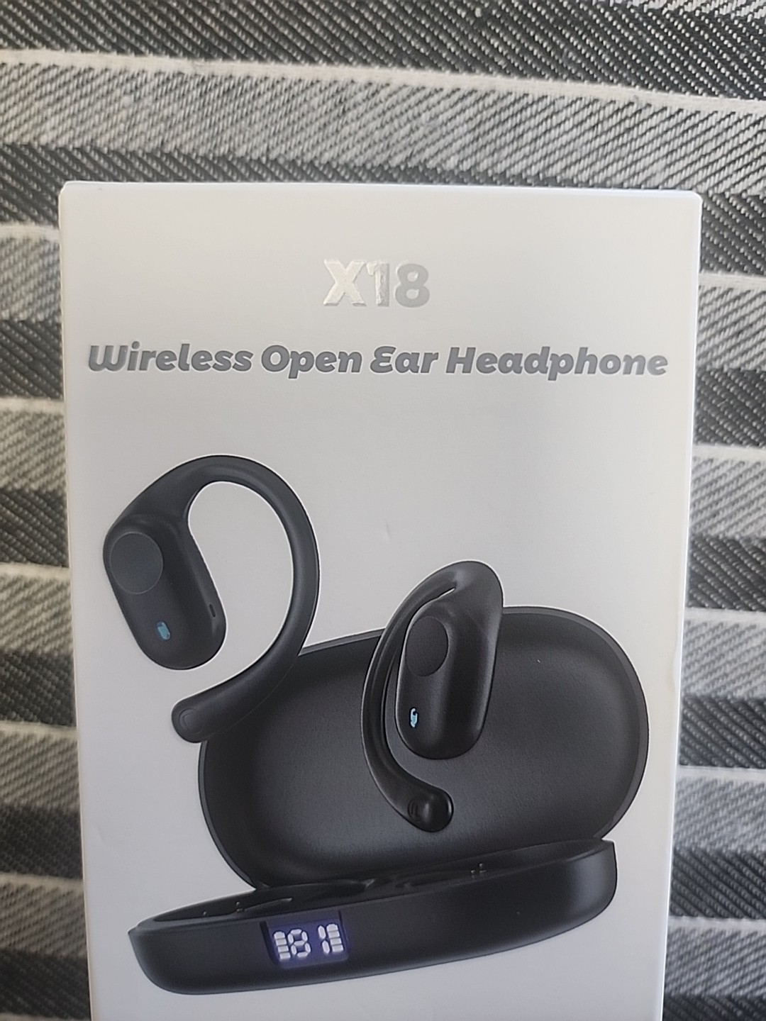 True Open Ear Headphones, Bluetooth Headphones 5.3 Sports with Smart Digital …
