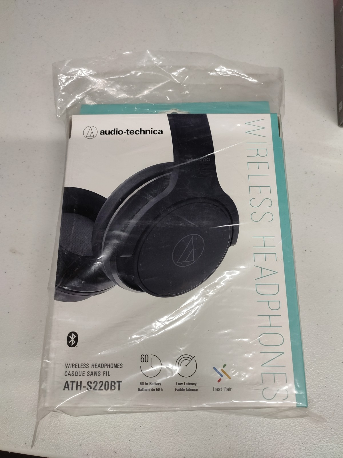 Audio-Technica Bluetooth Wireless On Ear Headphones (Black) (ATH-S220BT)