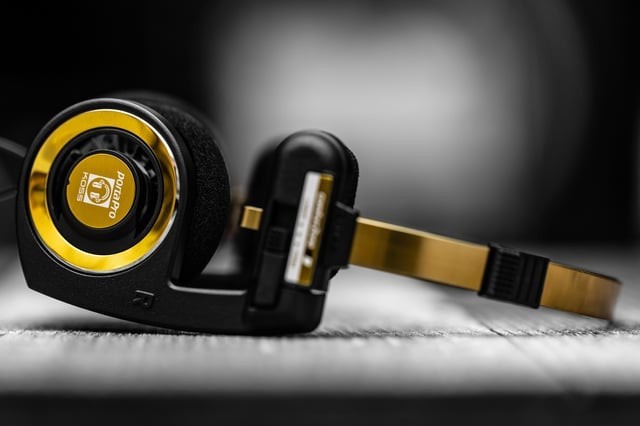 Koss Porta Pro Limited Edition Black Gold On-ear Headphones 3.5mm jack With case