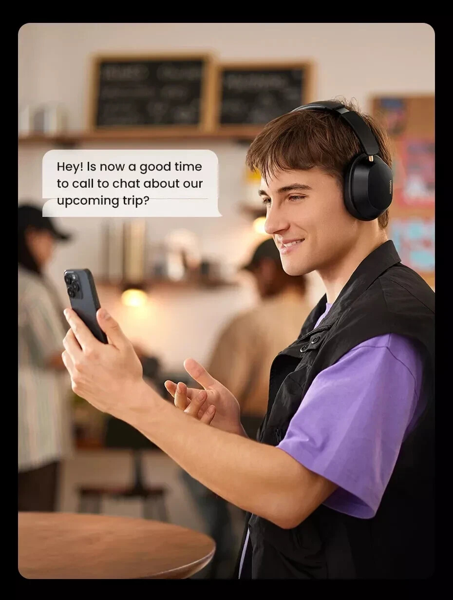 UGREEN Choice Max5c Wireless Bluetooth Headphones 43dB Active Noise Cancellation