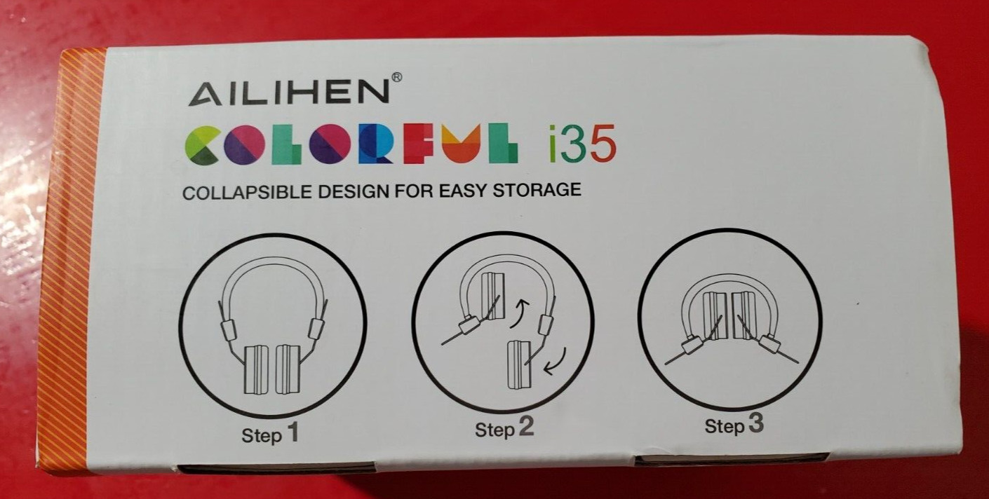 AILIHEN i35 Foldable Headphones for Kids: Collapsible Take me Everywhere