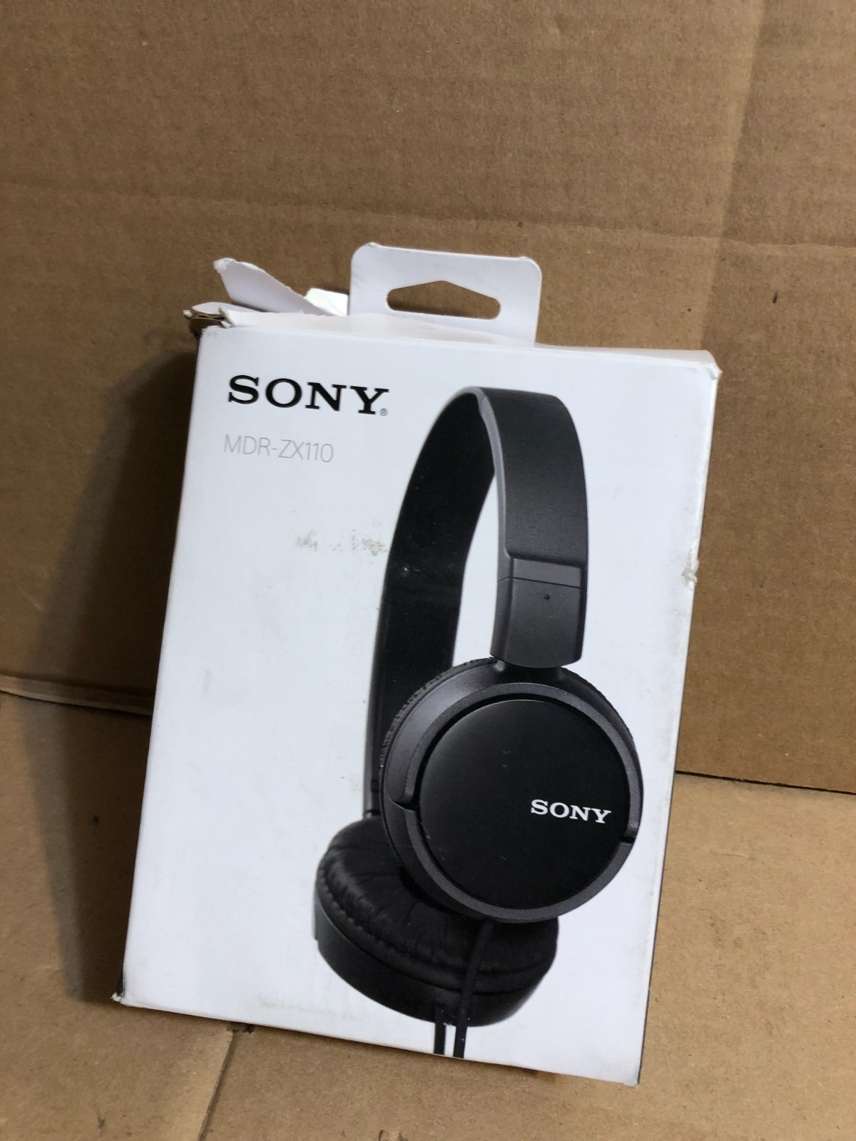 Sony MDRZX110/WHI ZX Series Stereo Headphones, MDR-ZX110 Black