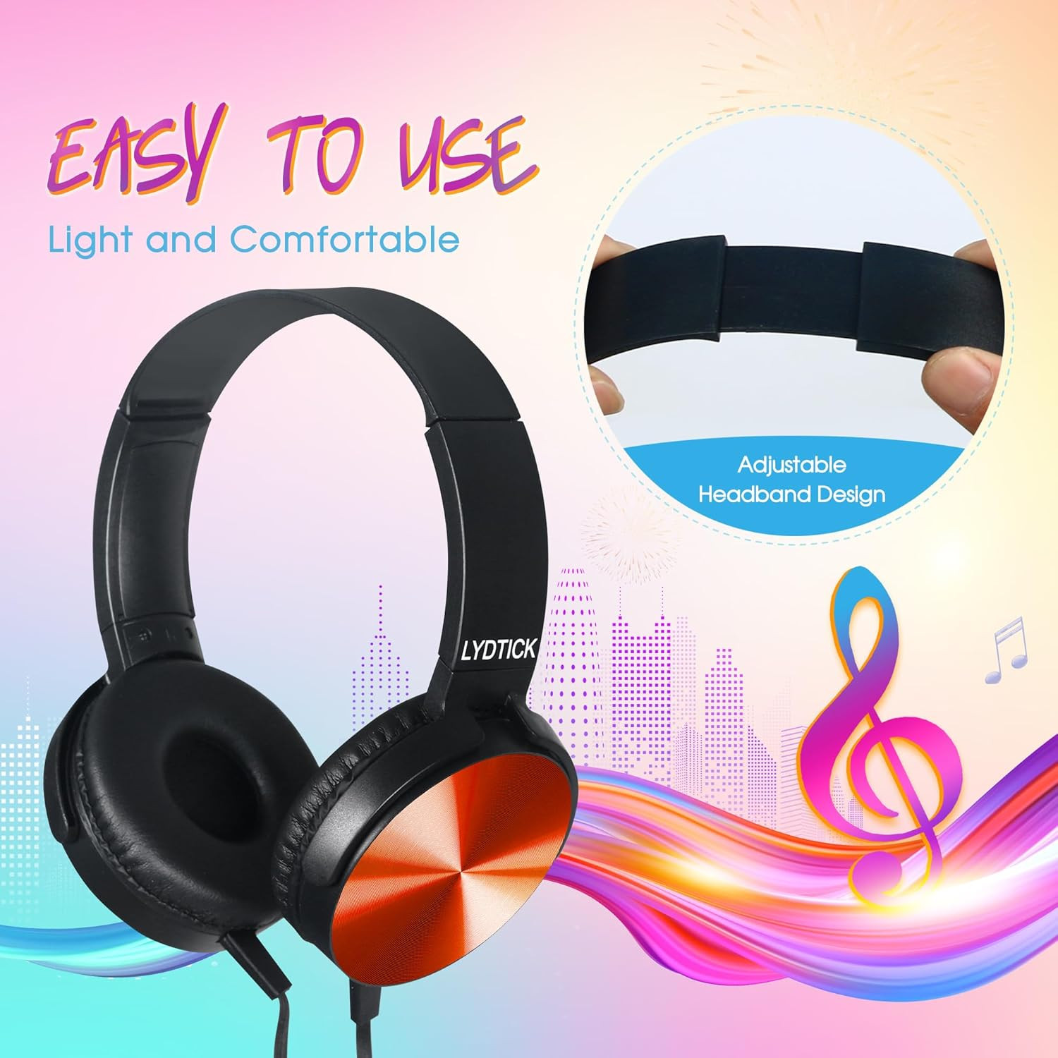 10 Pack Kids Headphones Bulk for School Classroom, Over-Ear Headphones Wired Sch