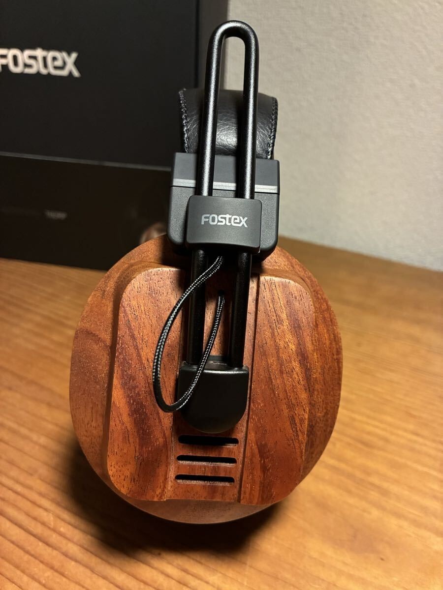 FOSTEX T60RP Planar Magnetic Headphones Wood Housing Black Tested Working