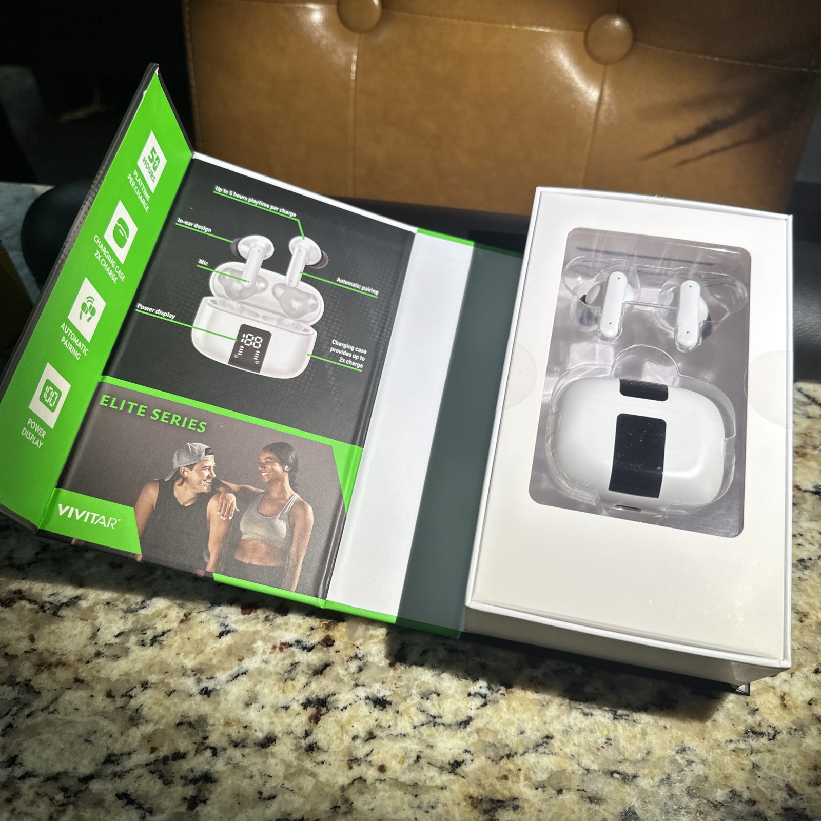 Vivitar True Wireless Earbuds Bluetooth Digital LED Display New