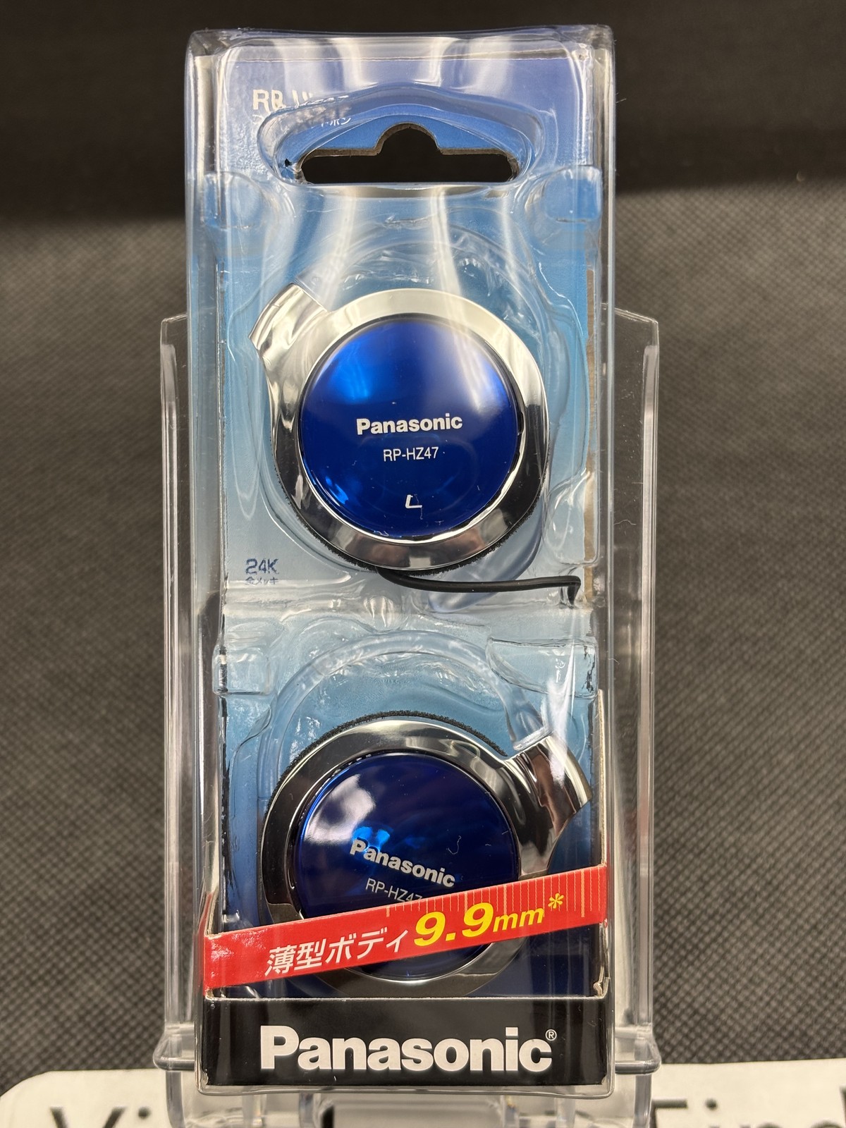 Panasonic Clip Earphone Headphone RP-HZ47-A 9.9mm Blue NEW