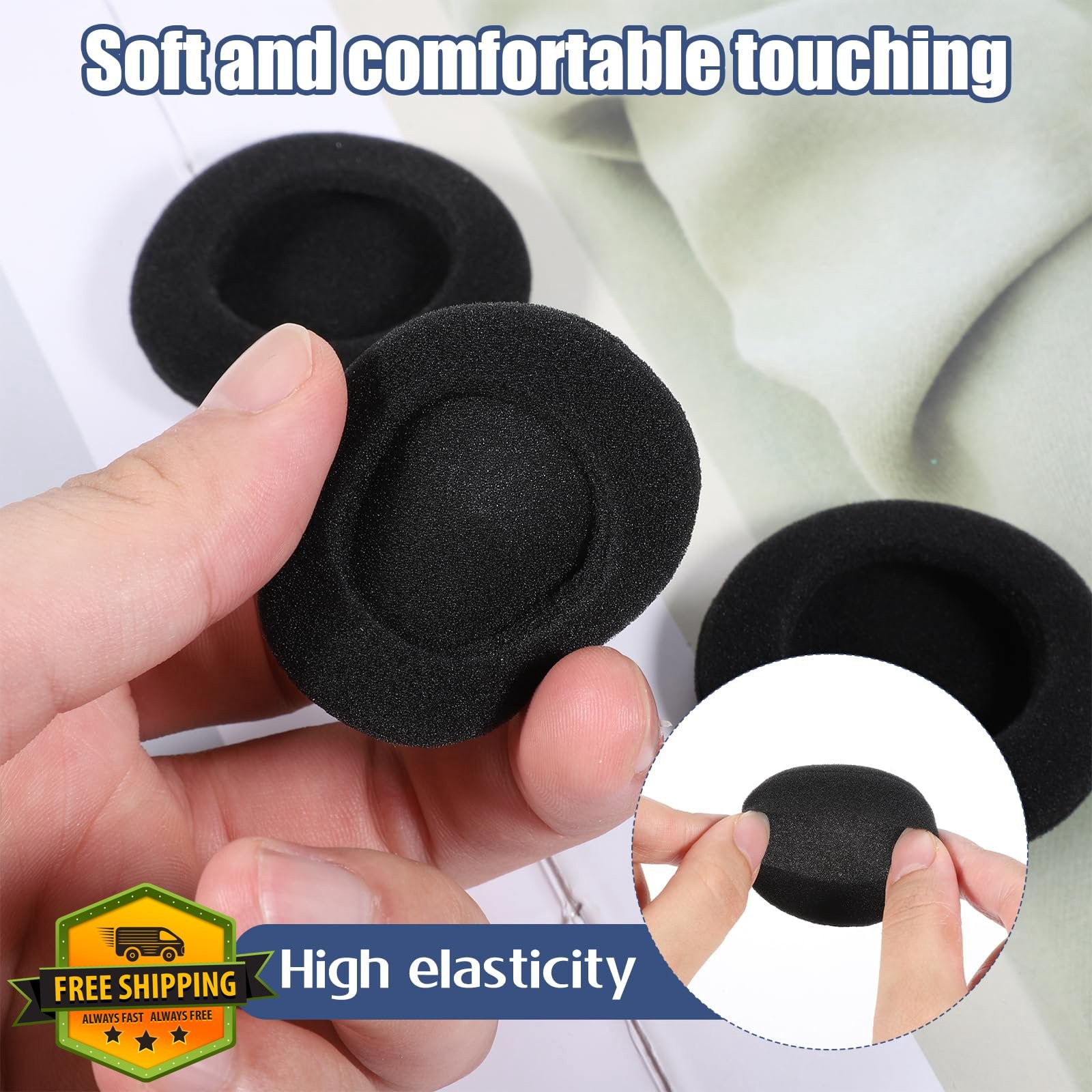 Zyghjort 50mm Headphone Earpads 6PCS