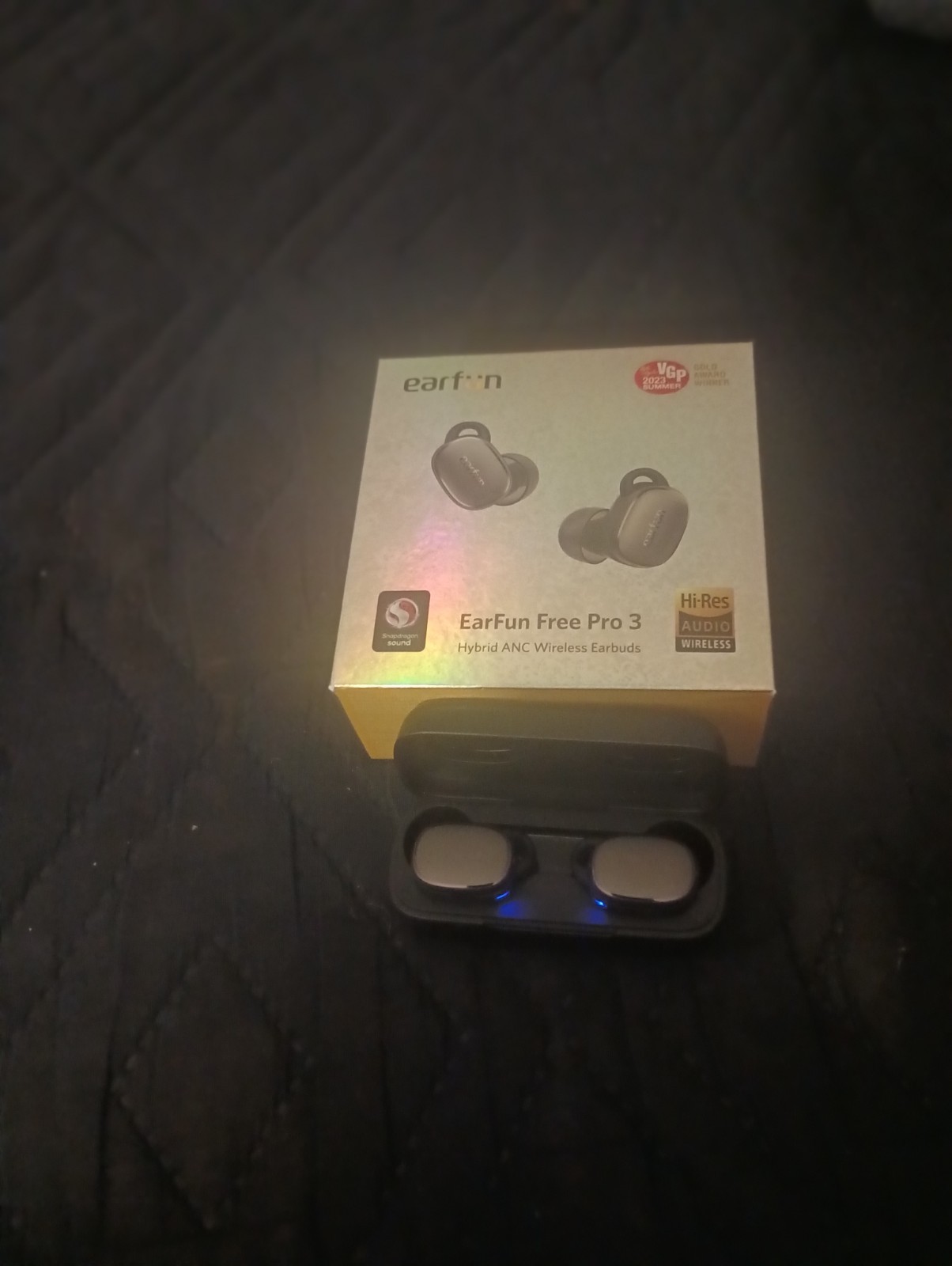 Earfun Free pro 3 wireless earbuds with anc, Aptx, multipoint and game mode