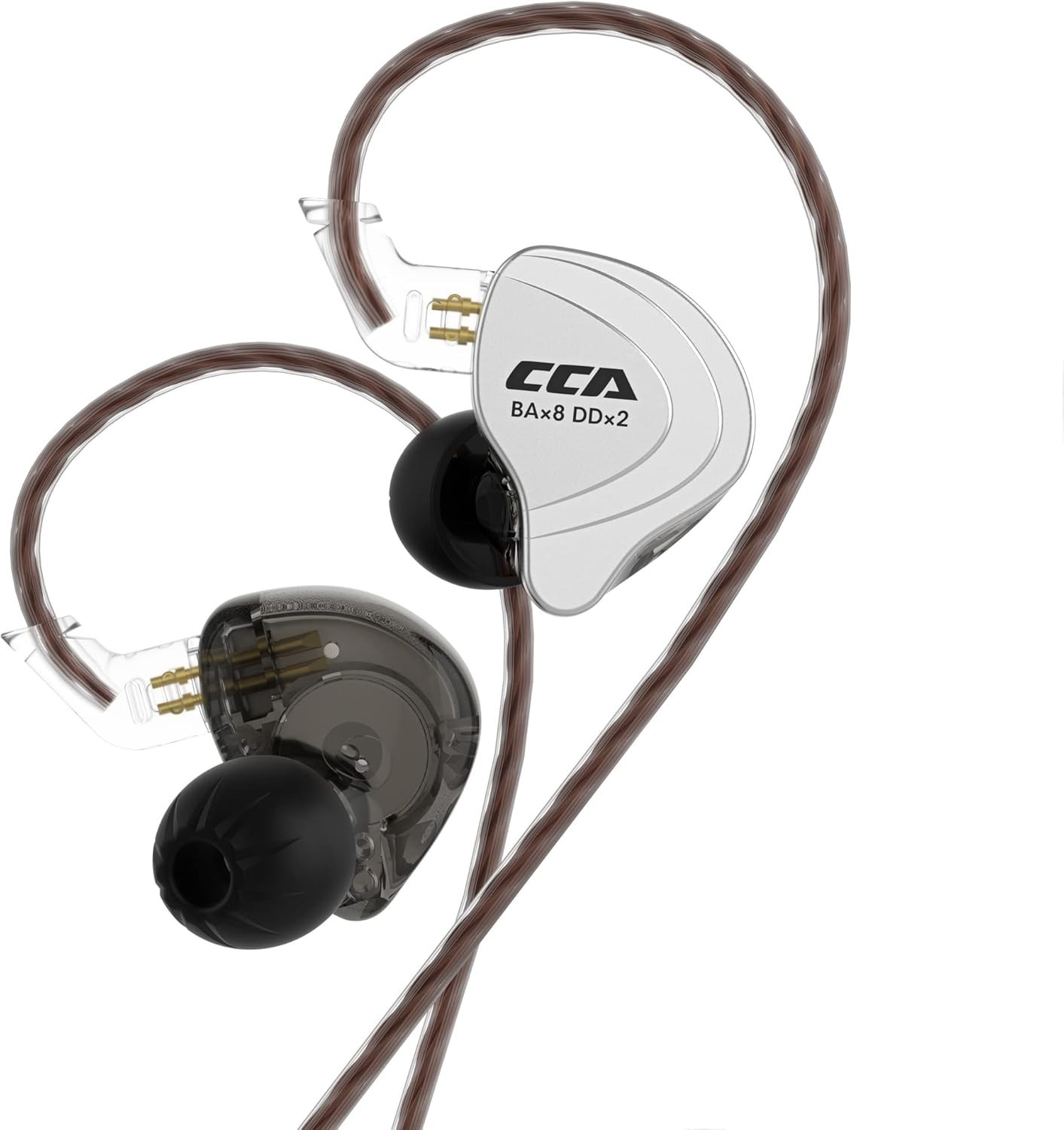 CCA C10 Wired HiFi Earbuds – Exceptional 4BA 1DD Sound, Perfect for Music Lovers