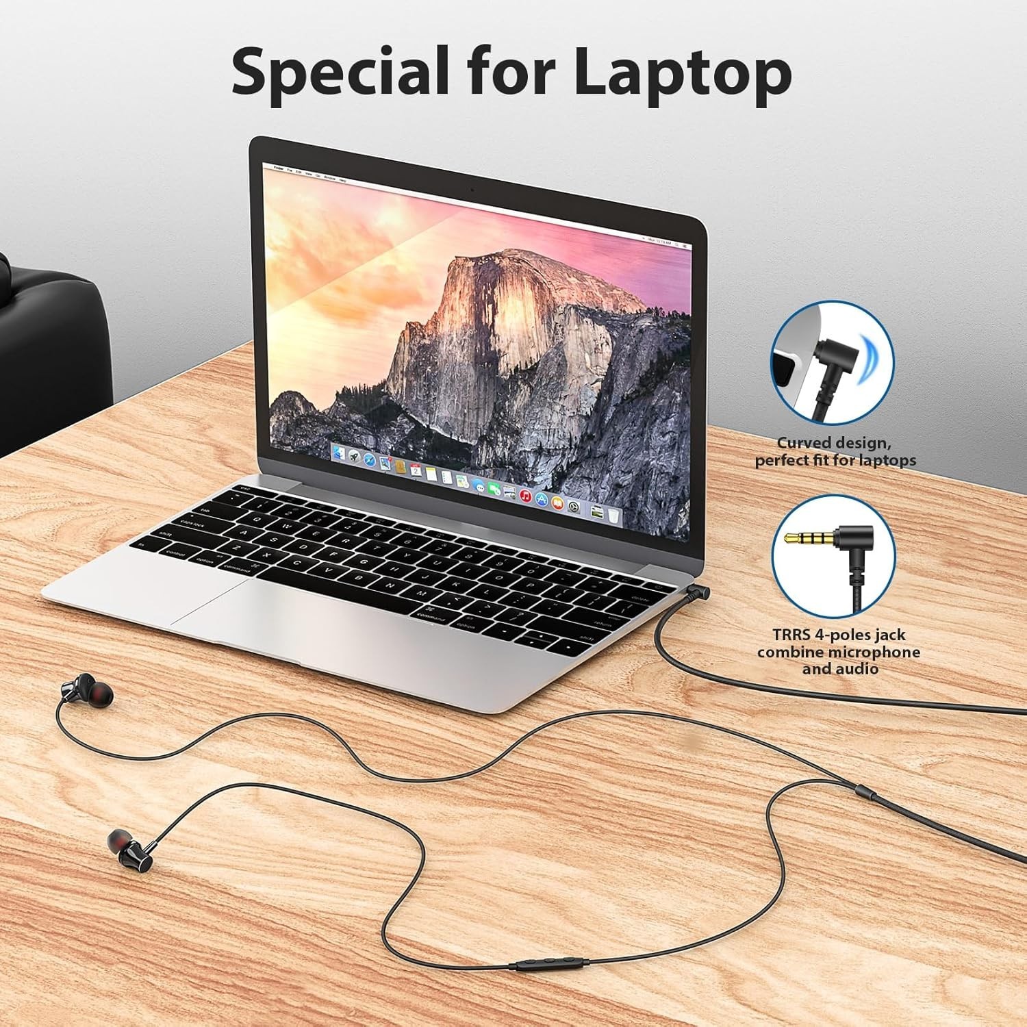 Durable Wired Earbuds with Enhanced Clarity & Volume Control for All Devices