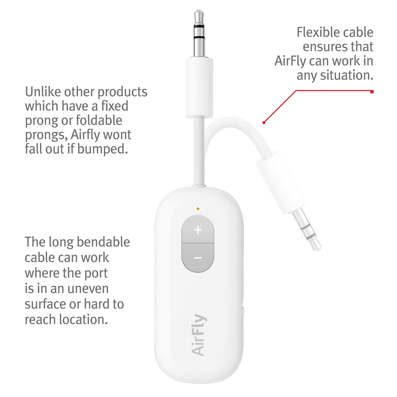 Twelve South AirFly Wireless Audio Adapter for AirPods Earbuds Headphones