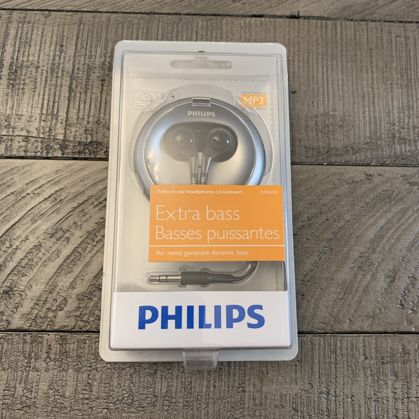 Philips in-Ear Headphones Extra Bass SHE2650/28 New