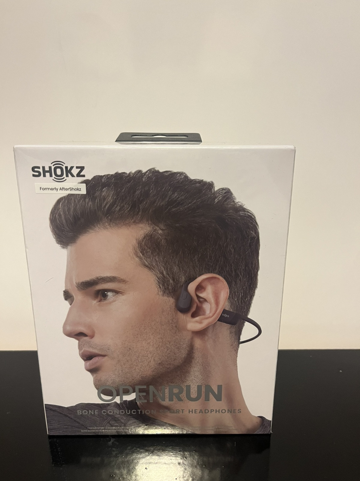 Shokz OpenRun Wireless Bone Conduction Headphones – Black (S803BK)