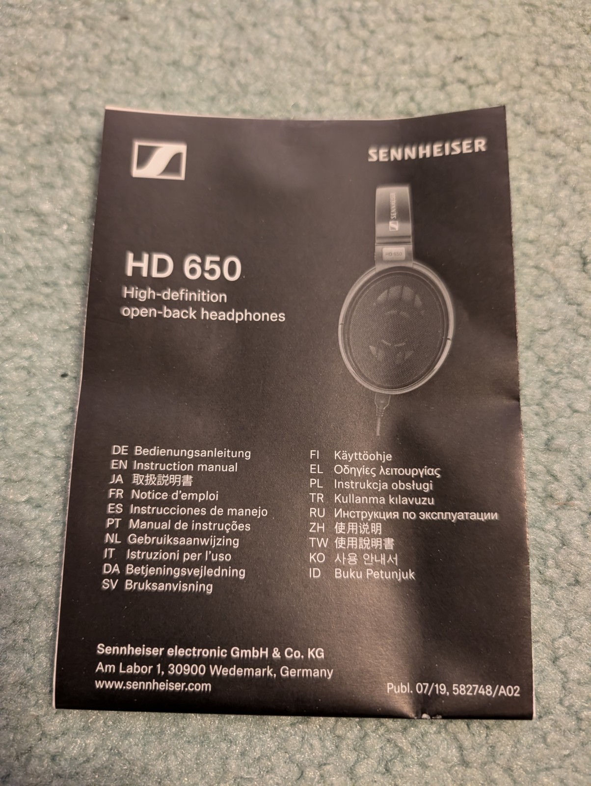 Sennheiser HD 650 Over Ear Headphones – Gray/Black