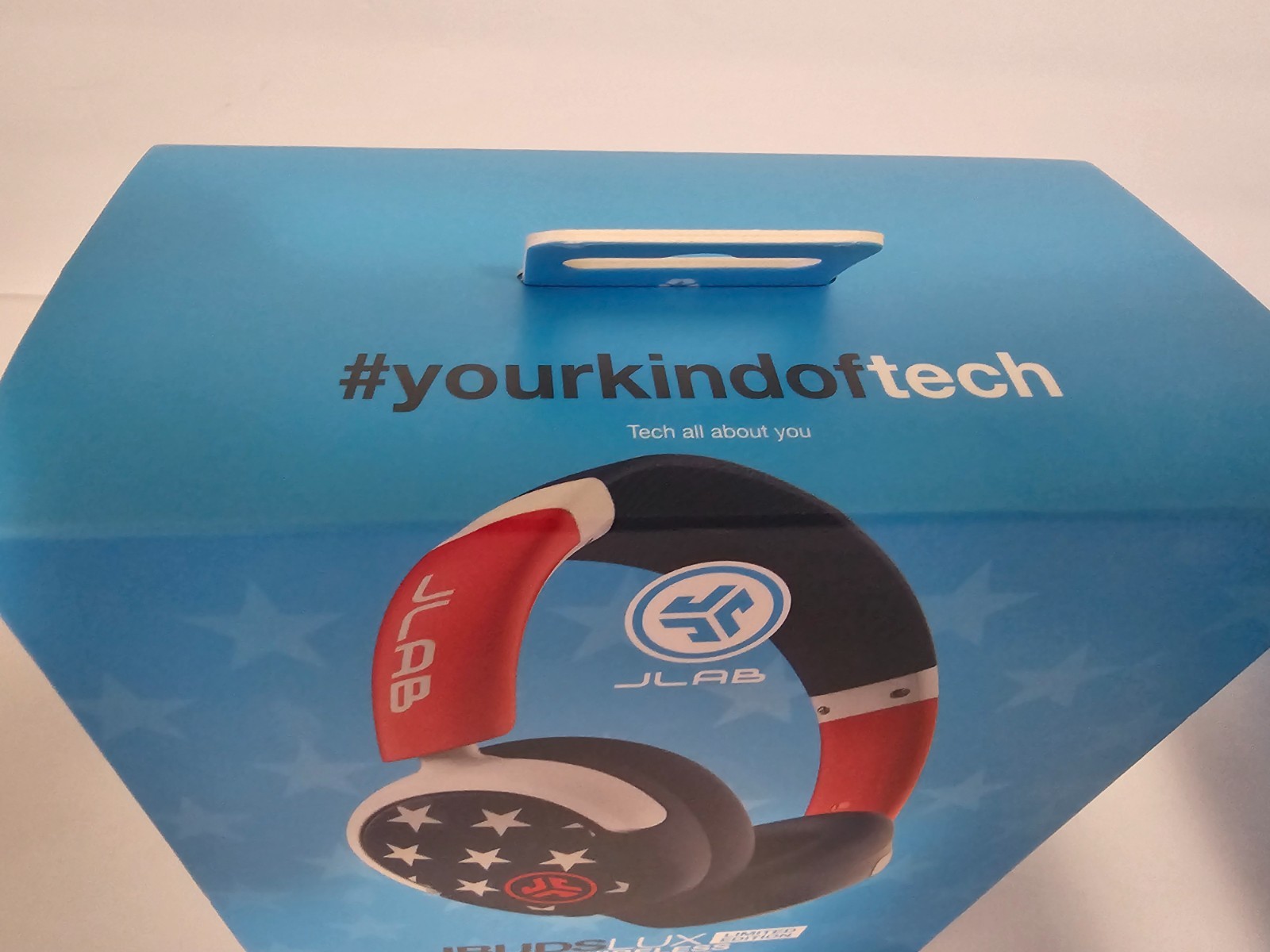JLab JBuds Lux ANC Limited Edition Over- Ear Headphones New Red White & Blue