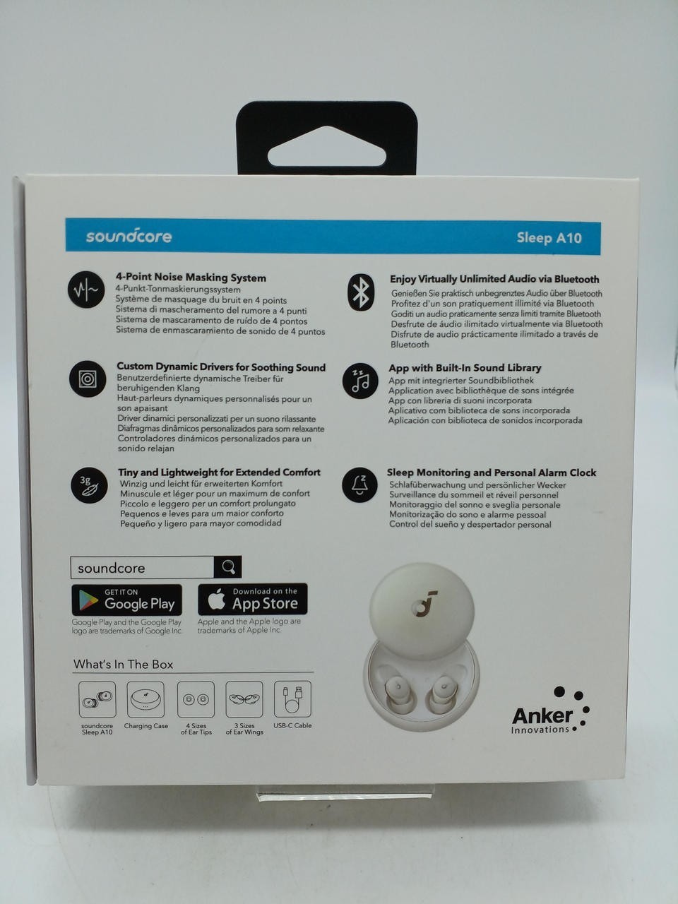 Soundcore Sleep A10 Bluetooth Earbuds Noise Blocking Headphone for Sleep Monitor