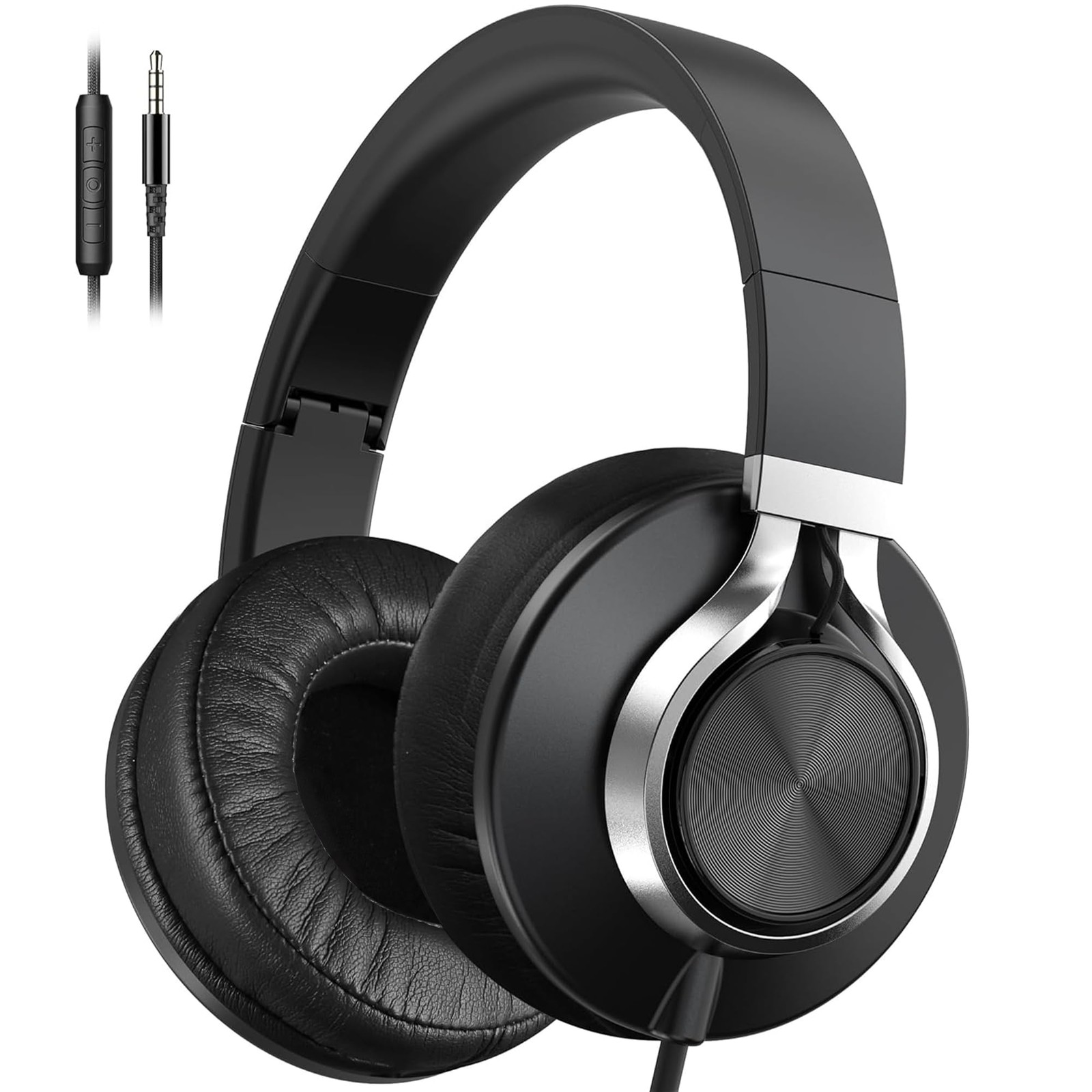 Wired Headphones 40mm Driver Over Ear Noise Reduction – Comfortable