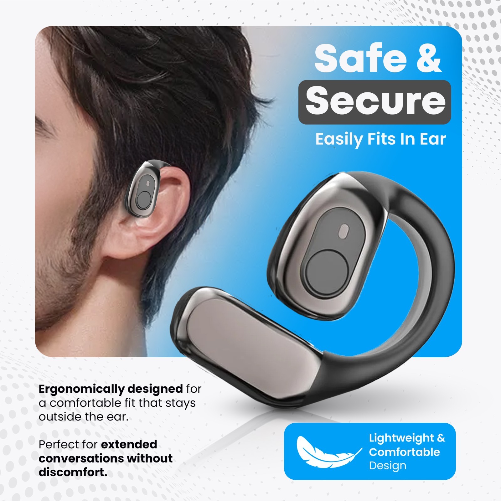 Translator Earbuds 144 Languages Real Time AI Voice Bluetooth Wireless